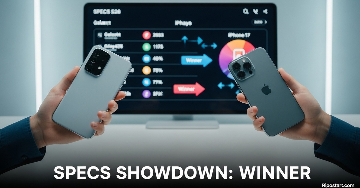 Galaxy S26 vs iPhone 17 specs comparison chart reveals a clear winner