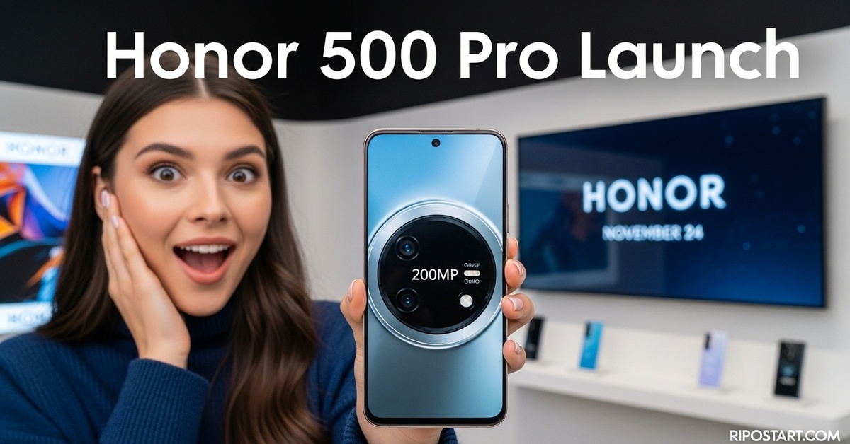 Honor 500 Pro Launch Confirmed On November 24: 8000 mAh Battery, 200MP Camera & These Are Major Specs