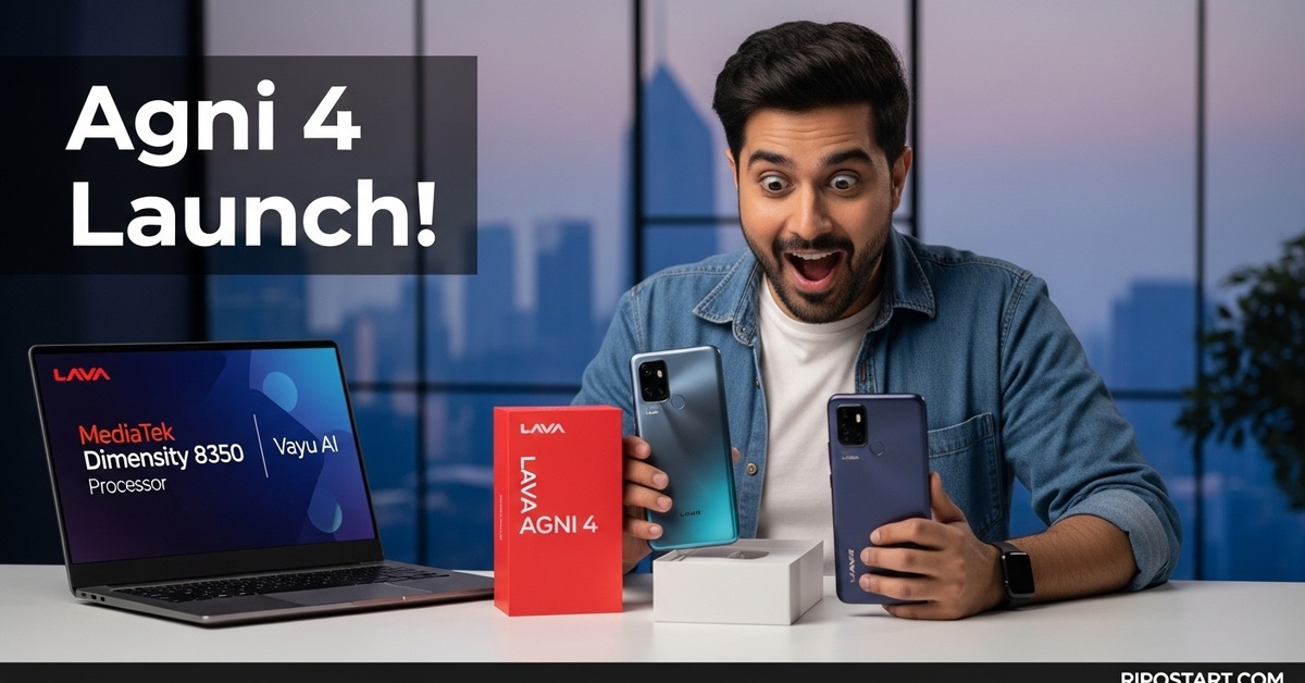 Lava Agni 4 launched with MediaTek Dimensity 8350, Vayu AI: Watch unboxing