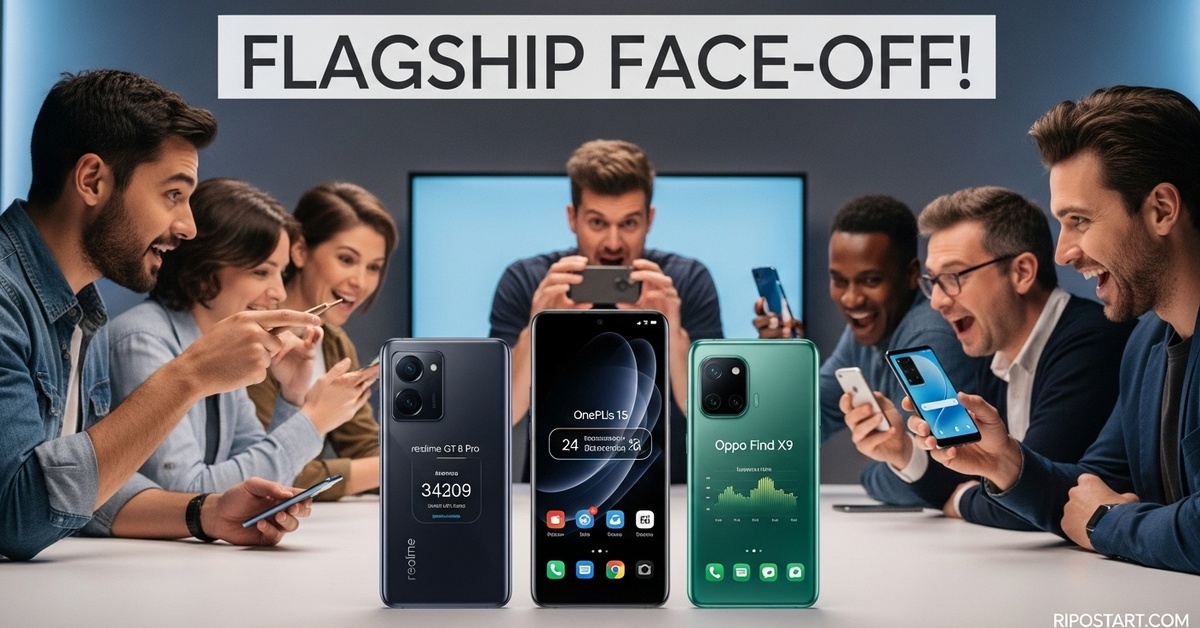 realme GT 8 Pro vs. OnePlus 15 vs. Oppo Find X9: A Battle of Flagship Power, Cameras, and Battery Life