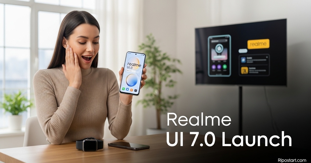 Realme UI 7.0 launches with Light Glass Design, iPhone and Apple Watch support