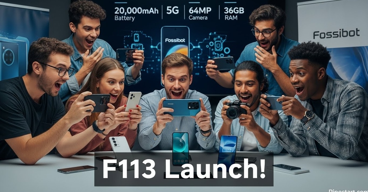 Fossibot F113 5G Phone Launched with 20,000 mAh Battery, 64MP Camera & 36GB RAM, Check Specs & Price