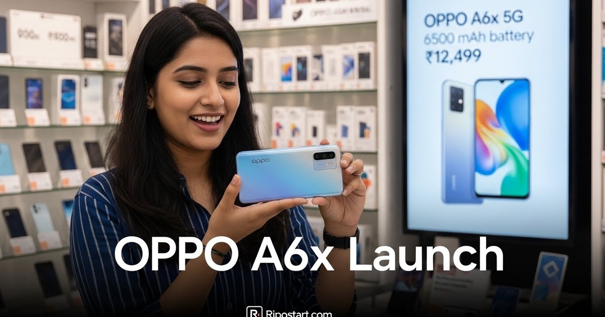OPPO A6x 5G Phone Officially Launched In India – with Massive 6500 mAh Battery, Price Starts at Just ₹12,499